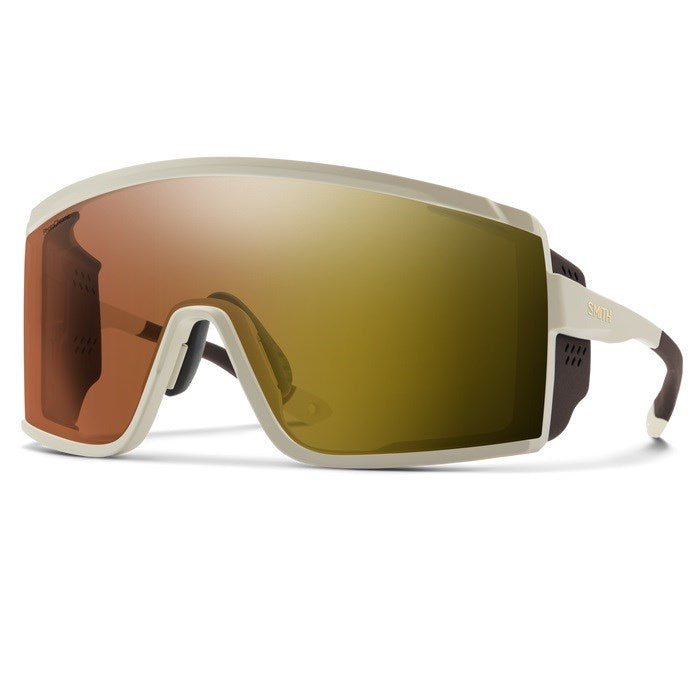 Smith Pursuit - Matte Bone ChromaPop Glacier Photochromic Copper Gold Mirror VLT 7 - 45%