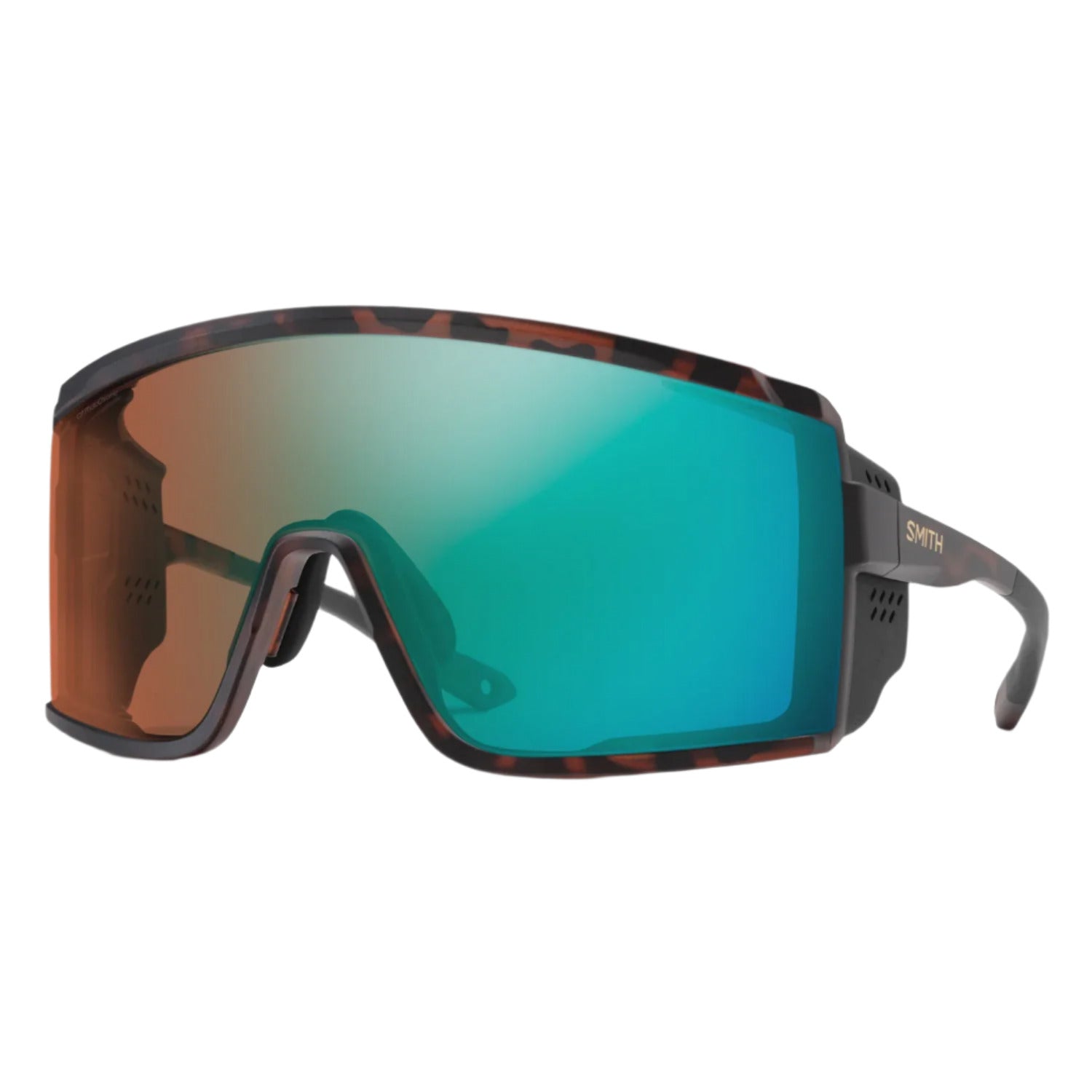 Smith Pursuit - Matte Tortoise ChromaPop Glacier Photochromic Copper Opal Mirror VLT 7 - 45%