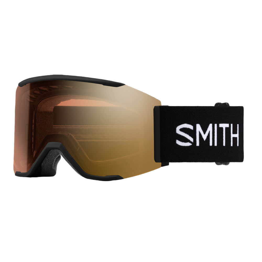Smith Squad MAG - Black ChromaPop Pro Photochromic Gold Mirror /Chromapop Storm Blue Sensor Mirror