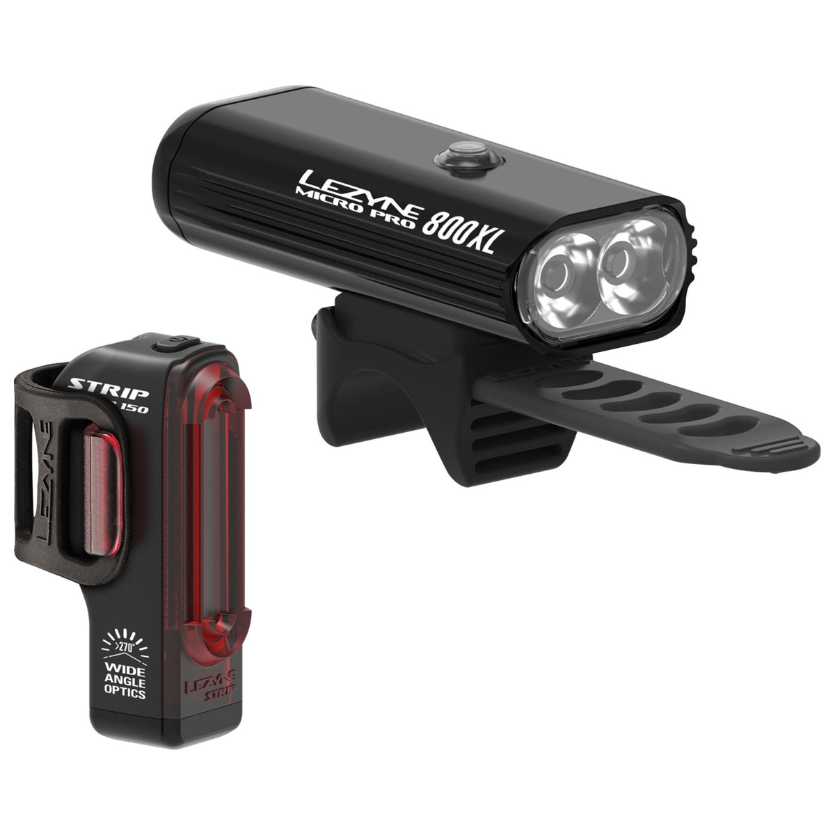 Lezyne Micro Pro 800XL/Strip Pair