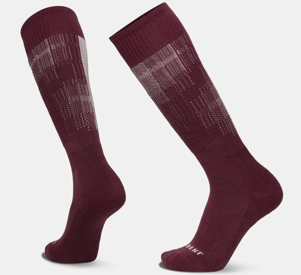 Le Bent Pixel Light Cushion Snow Sock - Mountain Plum