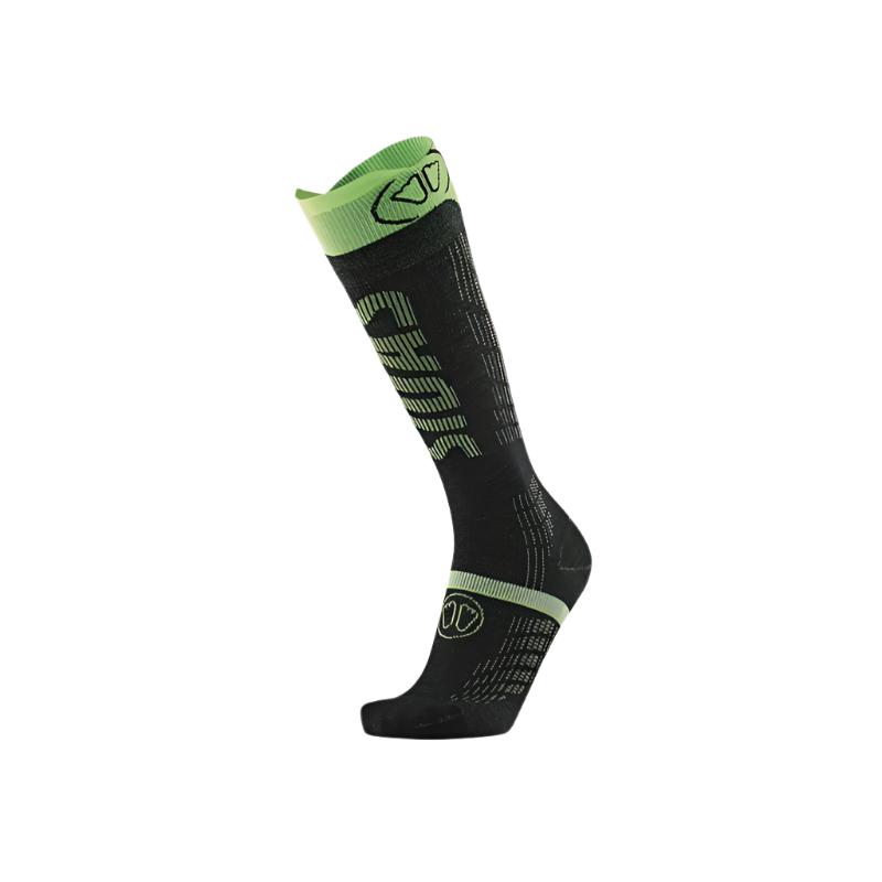 Sidas Ski Ultrafit Socks Unisex - Black/Hi-Viz Yellow