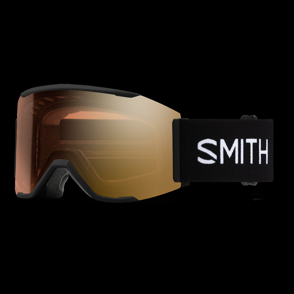 Smith Squad MAG - Black ChromaPop Pro Photochromic Gold Mirror /Chromapop Storm Blue Sensor Mirror