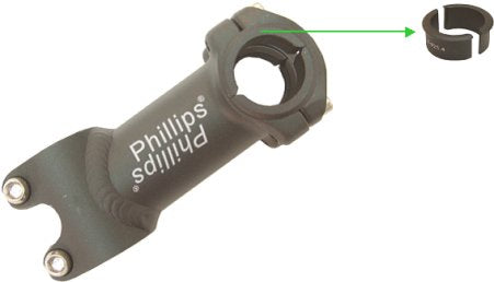Phillips A-Head Stem 50mm 25.4-31.8 6° Black