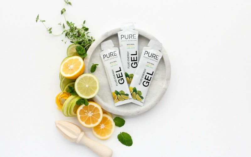 Pure - 50g Fluid Energy Gels - Lemon &amp; Lime