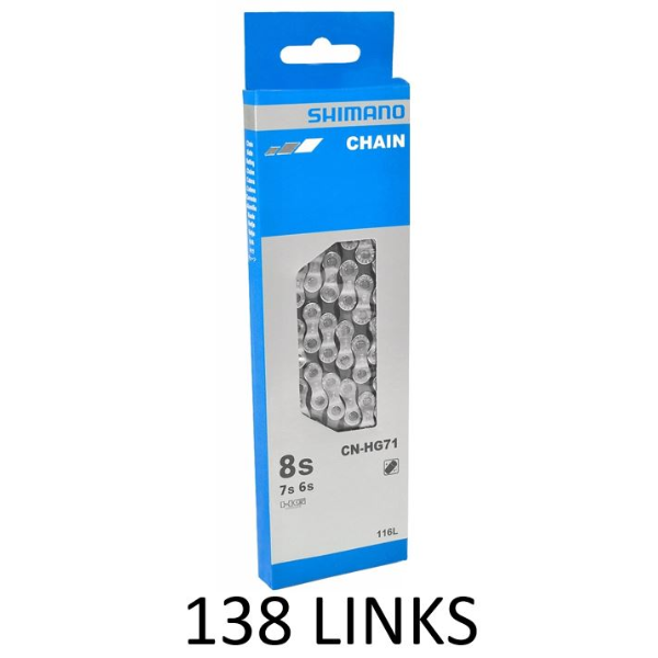 Shimano CN-HG71 Chain 6/7/8-Speed HG Extra Long 138 Links